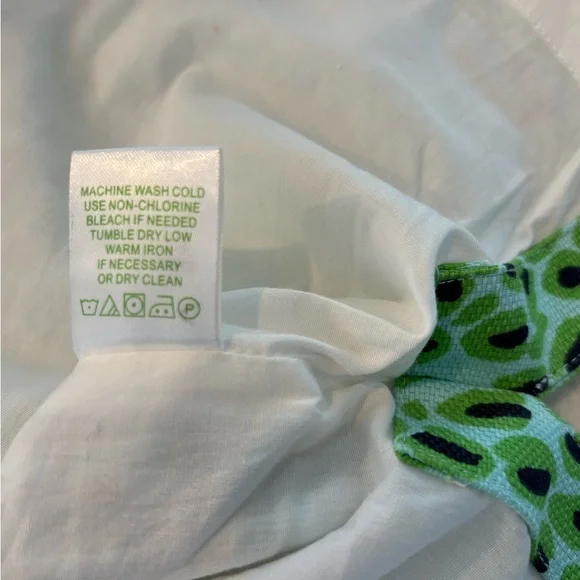 Lilly Pulitzer Green and Blue Tiger/Paisley Patterned Dress - Picture 5 of 7